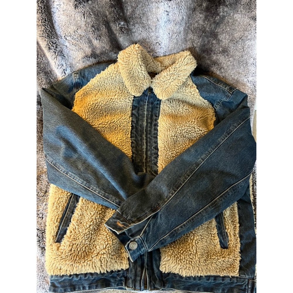 Sherpa denim jacket